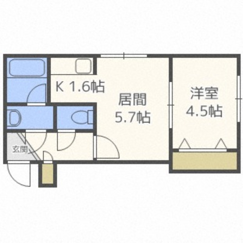 マープル平岸の間取り