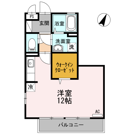 リファルジェント泉　D棟の間取り