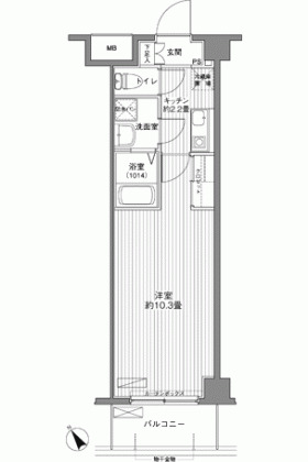 市川市東大和田のマンションの間取り