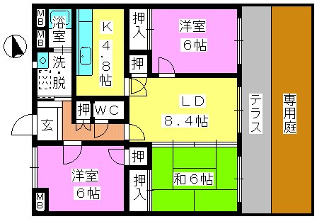 リバーピア大橋の間取り