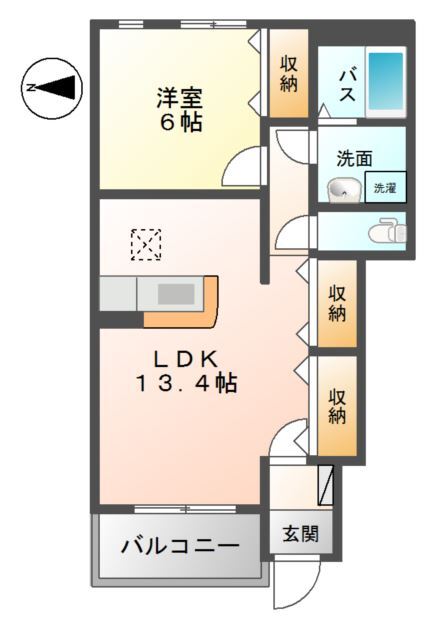 メゾン　ドゥ　アヴィニヨンの間取り