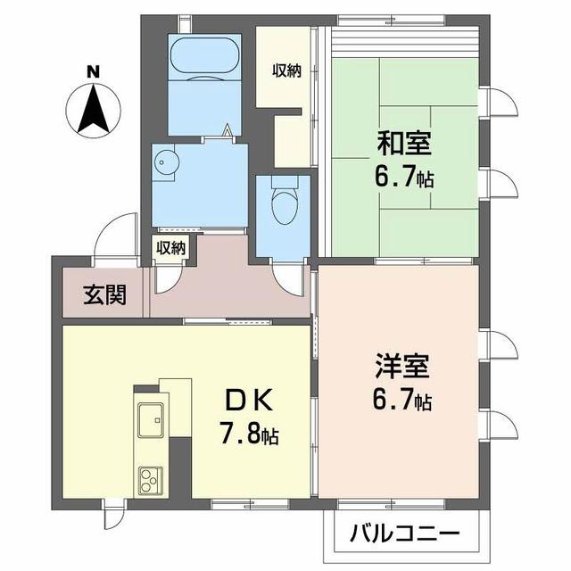 ファミ－ル吉川の間取り