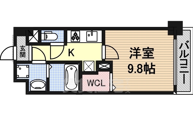 トレヴィ高岳の間取り