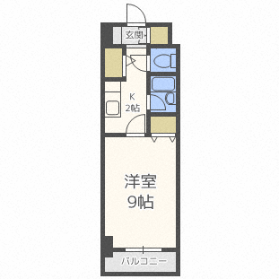 エレガンス円山の間取り