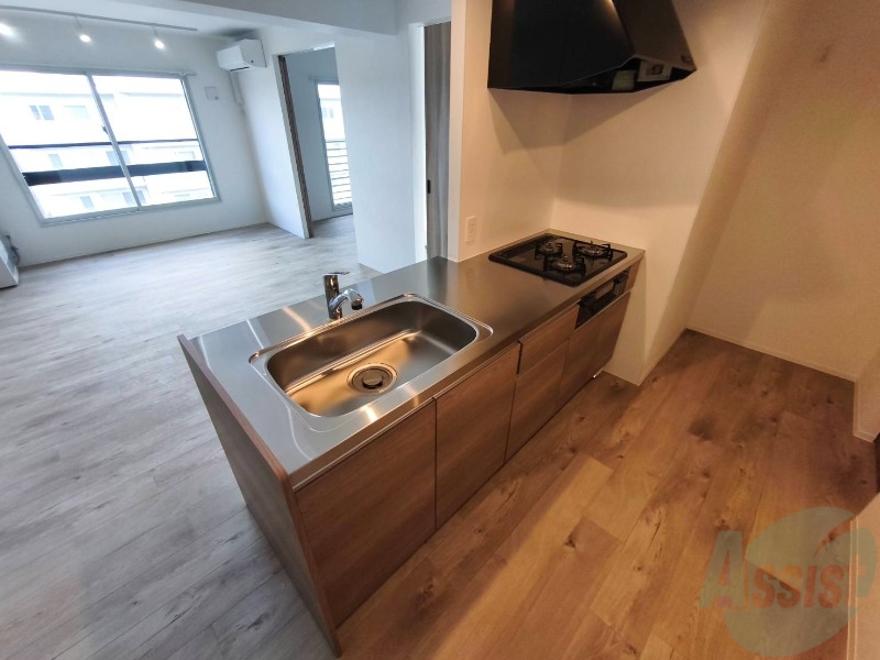 キッチン　清潔感がありお洒落なキッチンになっていました！