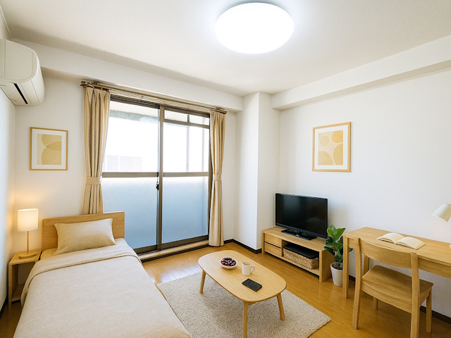 居室・リビング　CGで家具等を配置したもので家具等は含まれません。