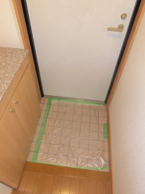 玄関　段差も無くバリアフリーの玄関。