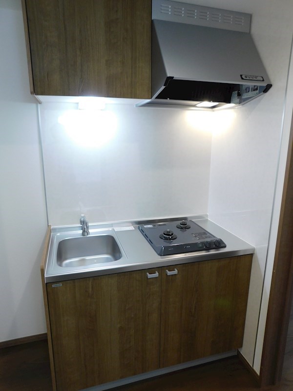 キッチン　２口ガスコンロ付キッチンでお料理ラクラク