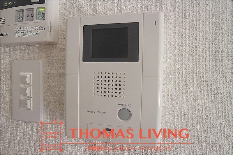 その他設備　来客者の確認が出来るTVモニターホンです。