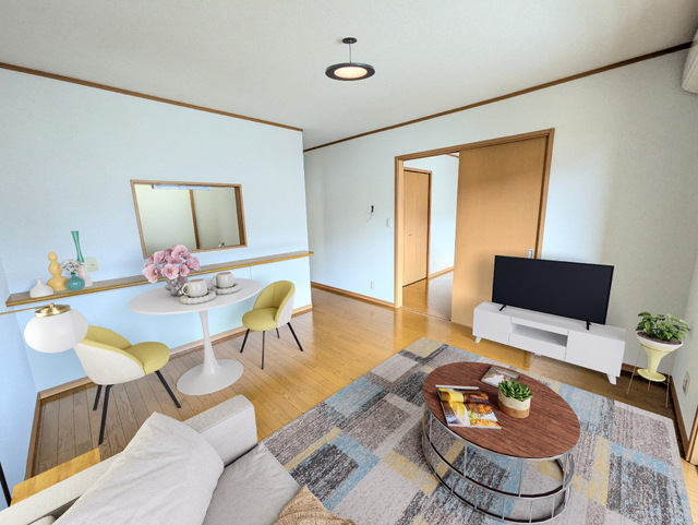 居室・リビング　画像内の家具・家電はＣＧ加工しています。