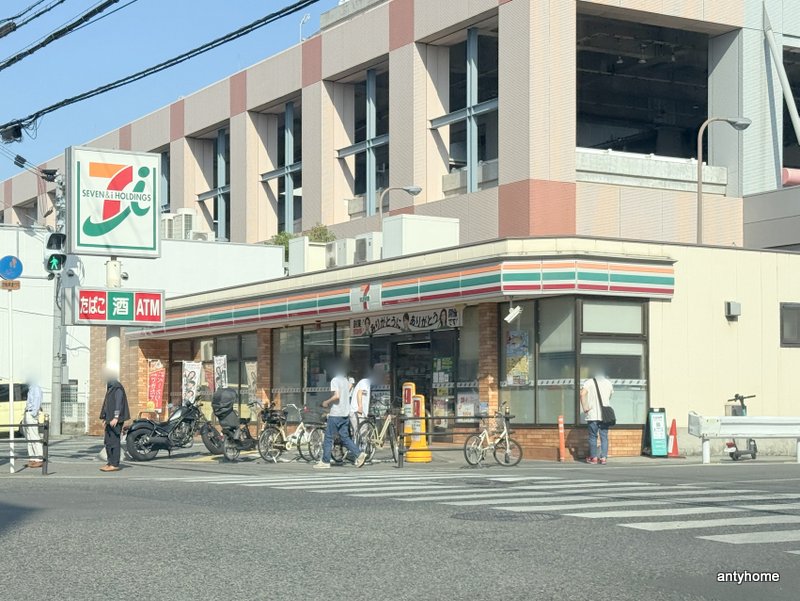 コンビニ　セブン-イレブン 大阪中央卸売市場西口店（コンビニ）まで1714m