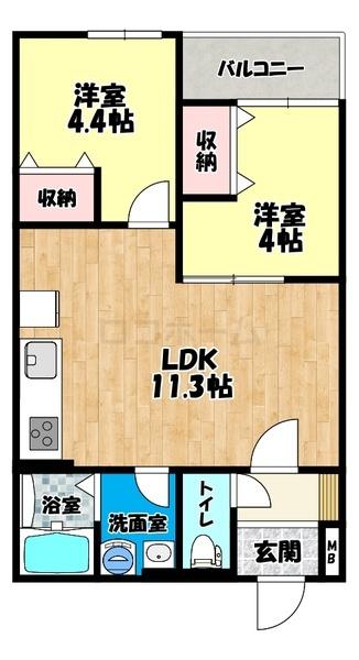 レジーナ本町の間取り写真