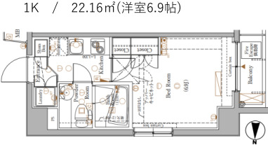AXAS森下Sta.の間取り写真