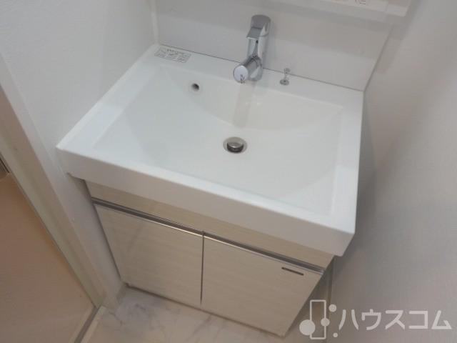 洗面設備　帰ったらうがい・手洗いを！