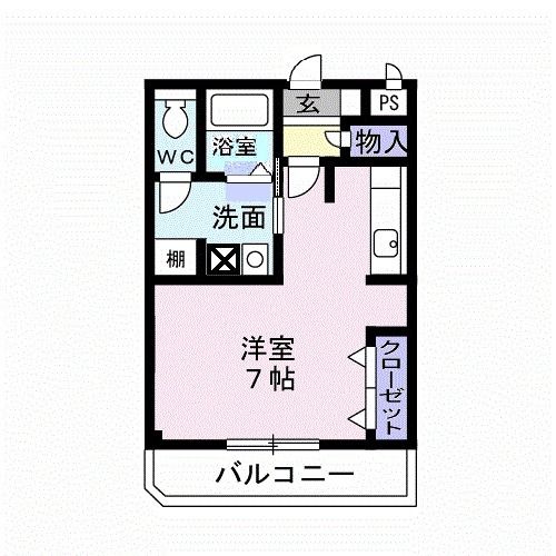 ベルコーポの間取り写真