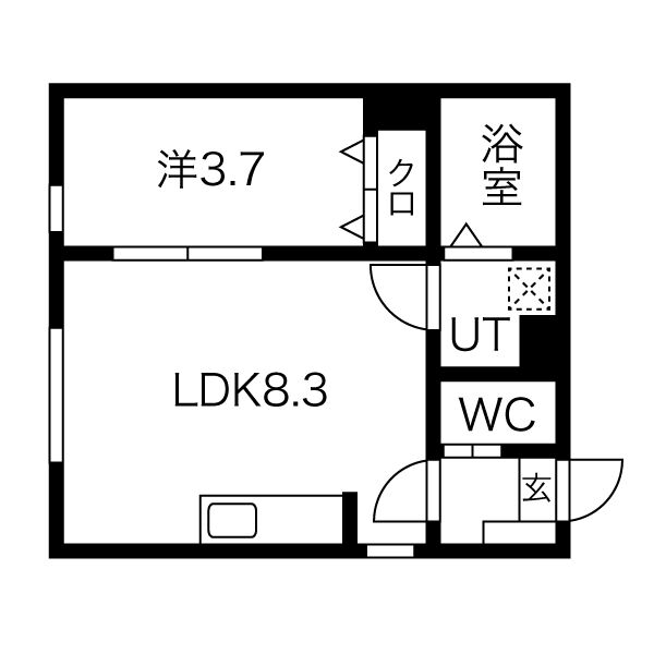 ブラン東照宮IIの間取り写真