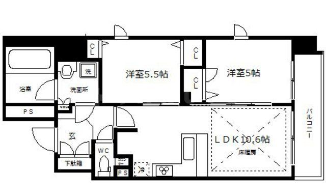 プレサンス松屋町駅前デュオの間取り写真