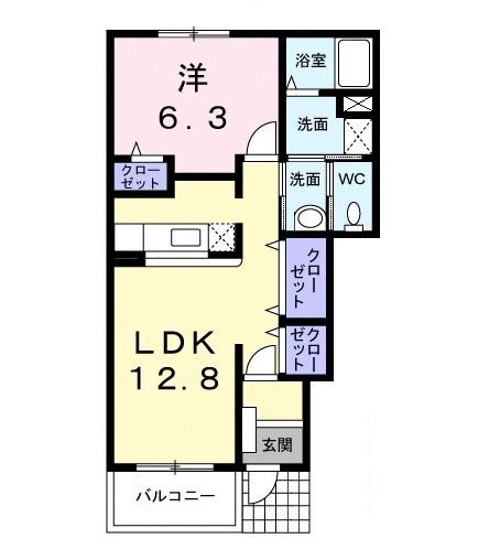 シードパレスの間取り写真
