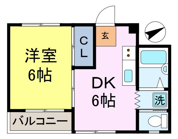 イーストハウスの間取り写真