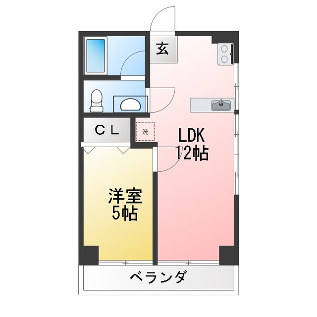 中川ハイツの間取り写真