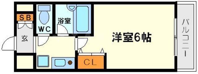 地下鉄御堂筋線 西中島南方駅 徒歩8分 10階建 築29年の間取り写真
