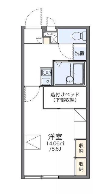 小田急小田原線 厚木駅 徒歩4分 2階建 築21年の間取り写真