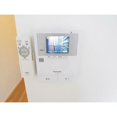 セキュリティ　モニター付きインターホンです