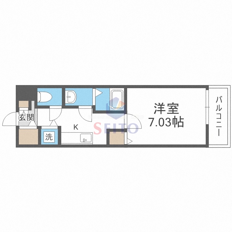 プルメリア江坂の間取り写真