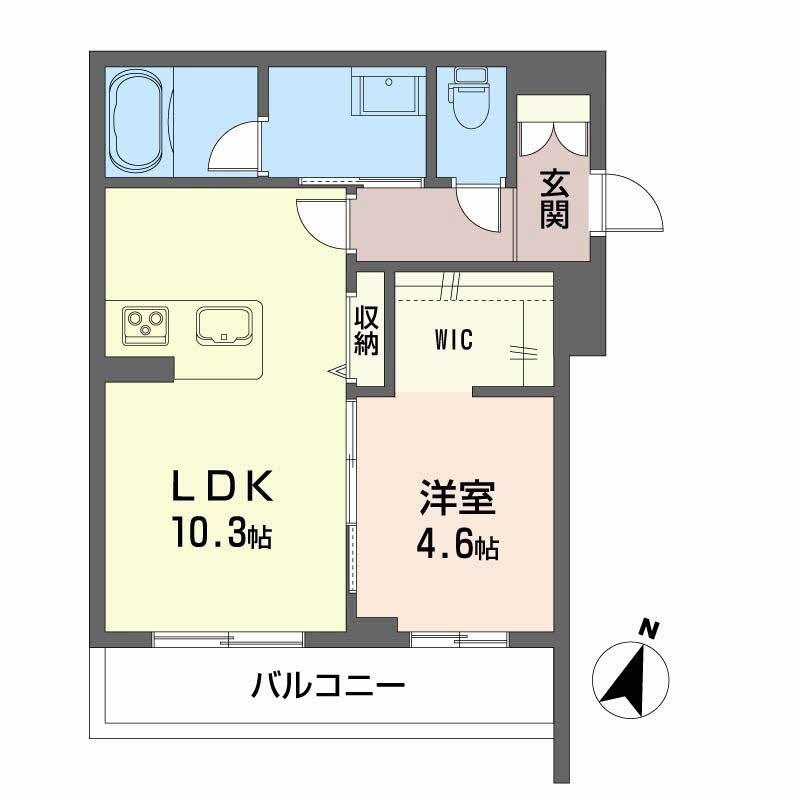 シャーメゾンはしまの間取り写真