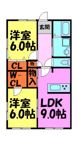 東多田1丁目12-15貸家の間取り写真