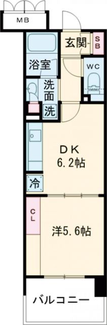 東京メトロ半蔵門線 押上駅 徒歩5分 7階建 築21年の間取り写真