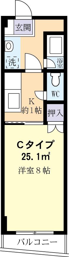 コーポ阿見の間取り