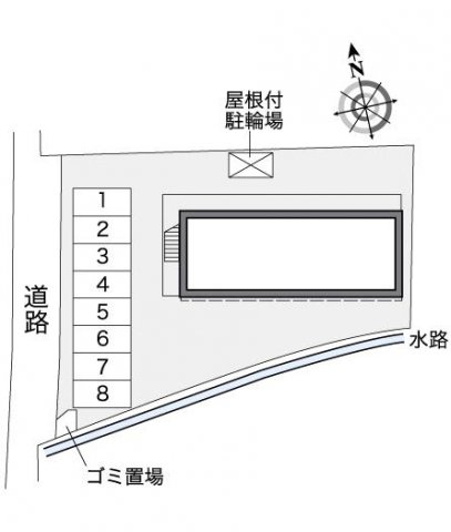 【レオパレス向が丘IIの駐車場】