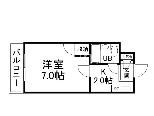 ハイツ北路の間取り