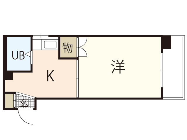 コーポ中広の間取り