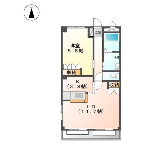 愛知県瀬戸市高根町１（マンション）の賃貸物件の間取り