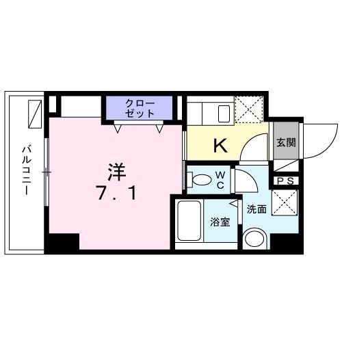 平塚市宝町のマンションの間取り