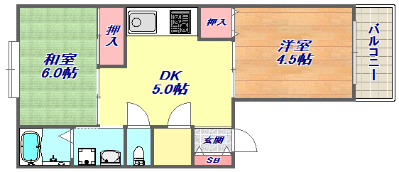 ニュー弥生の間取り