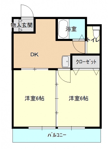 BAUHAUS本川の間取り