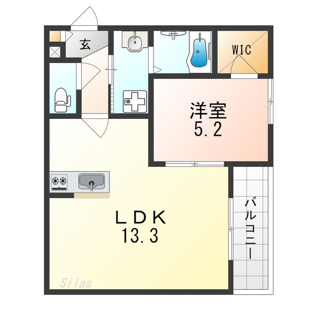 【ジーメゾン堺石津ティースリーの間取り】