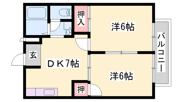 タウニーＳＡの間取り