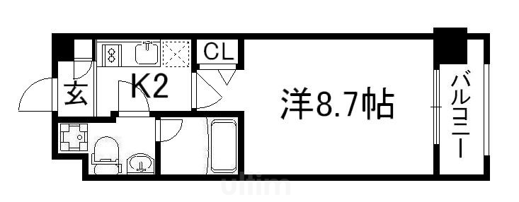 【プレサンスＮＥＯ京都烏丸の間取り】