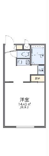 レオパレス栢山の間取り