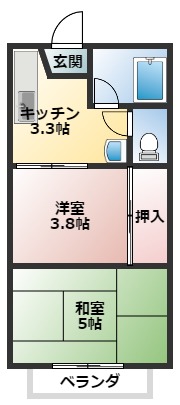 安藤ハイツの間取り