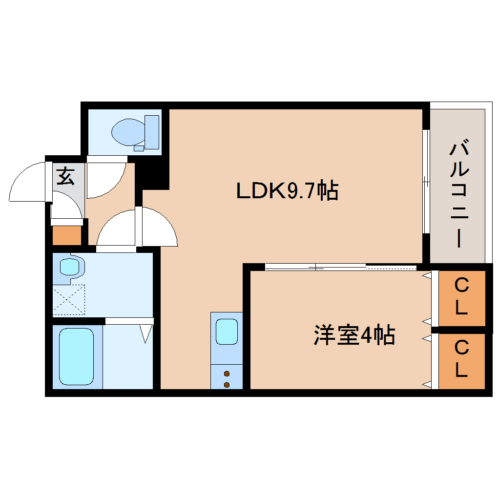 生駒郡安堵町大字東安堵のアパートの間取り