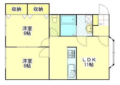 グリーンキャッスルIIの間取り