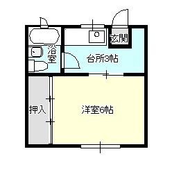 パレスFUJI　A棟の間取り