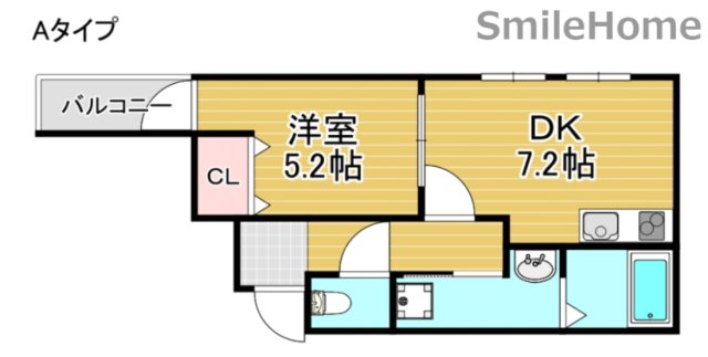 フジパレス山之内II番館の間取り