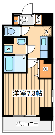 八王子市千人町のマンションの間取り