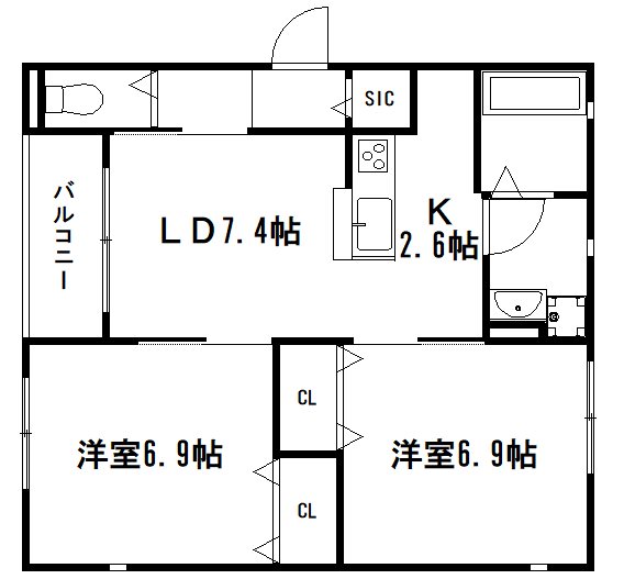 ユアメゾン御所西の間取り